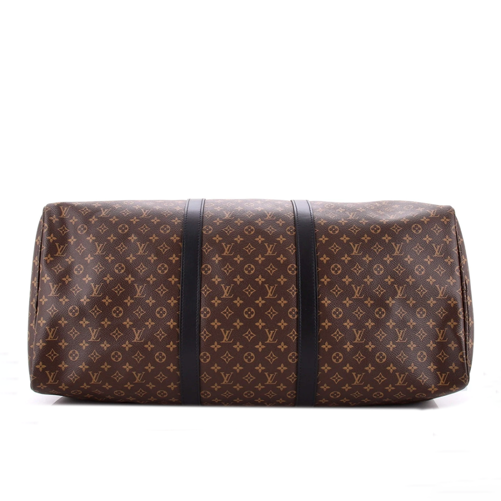 Louis Vuitton Keepall Bandouliére 50 Monogram Canvas Brown Duffle Bag-thumb-3