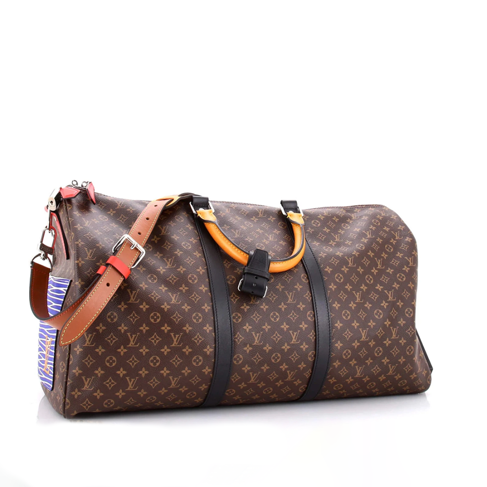 Louis Vuitton Keepall Bandouliére 50 Monogram Canvas Brown Duffle Bag-thumb-2