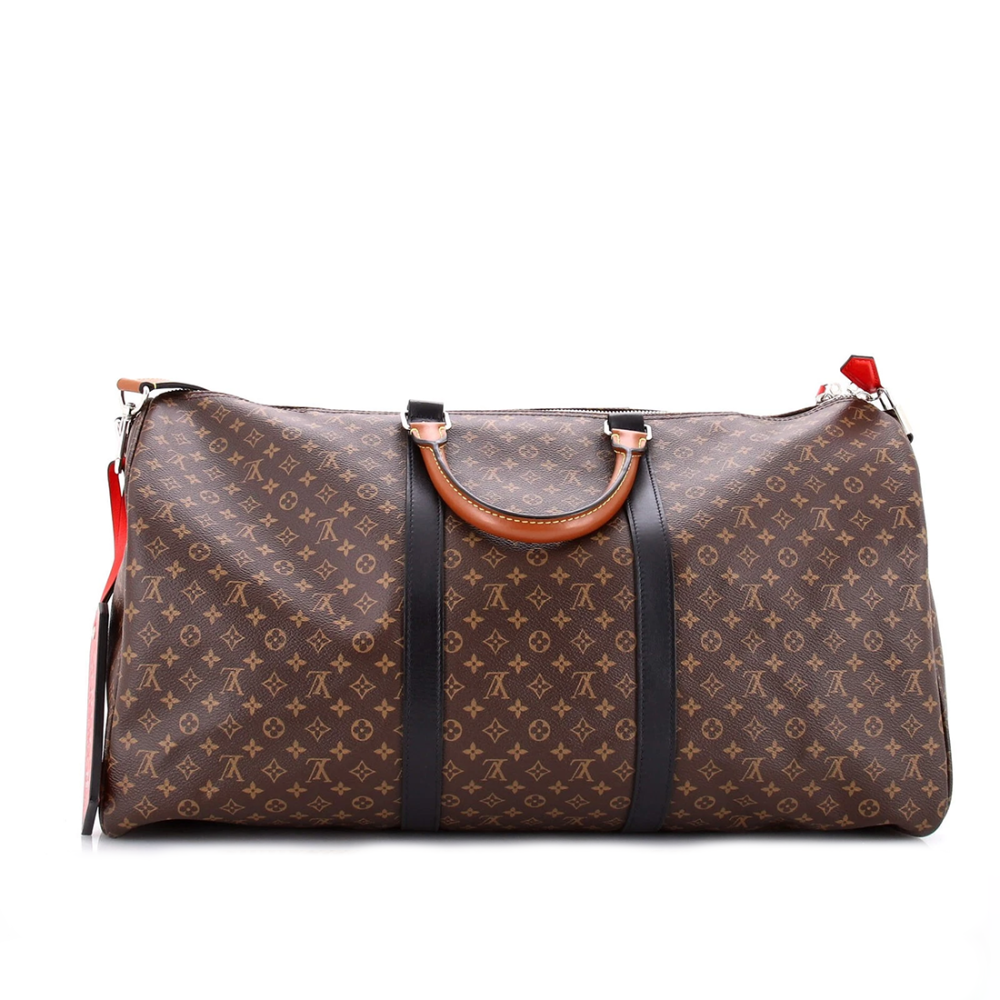Louis Vuitton Keepall Bandouliére 50 Monogram Canvas Brown Duffle Bag-thumb-1