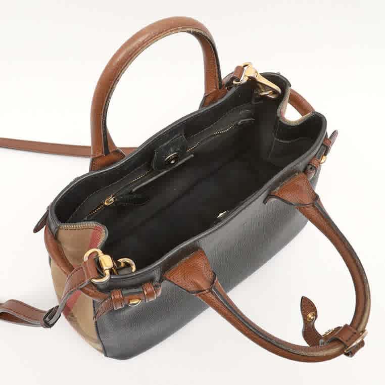 Burberry Black Banner HandBag-3