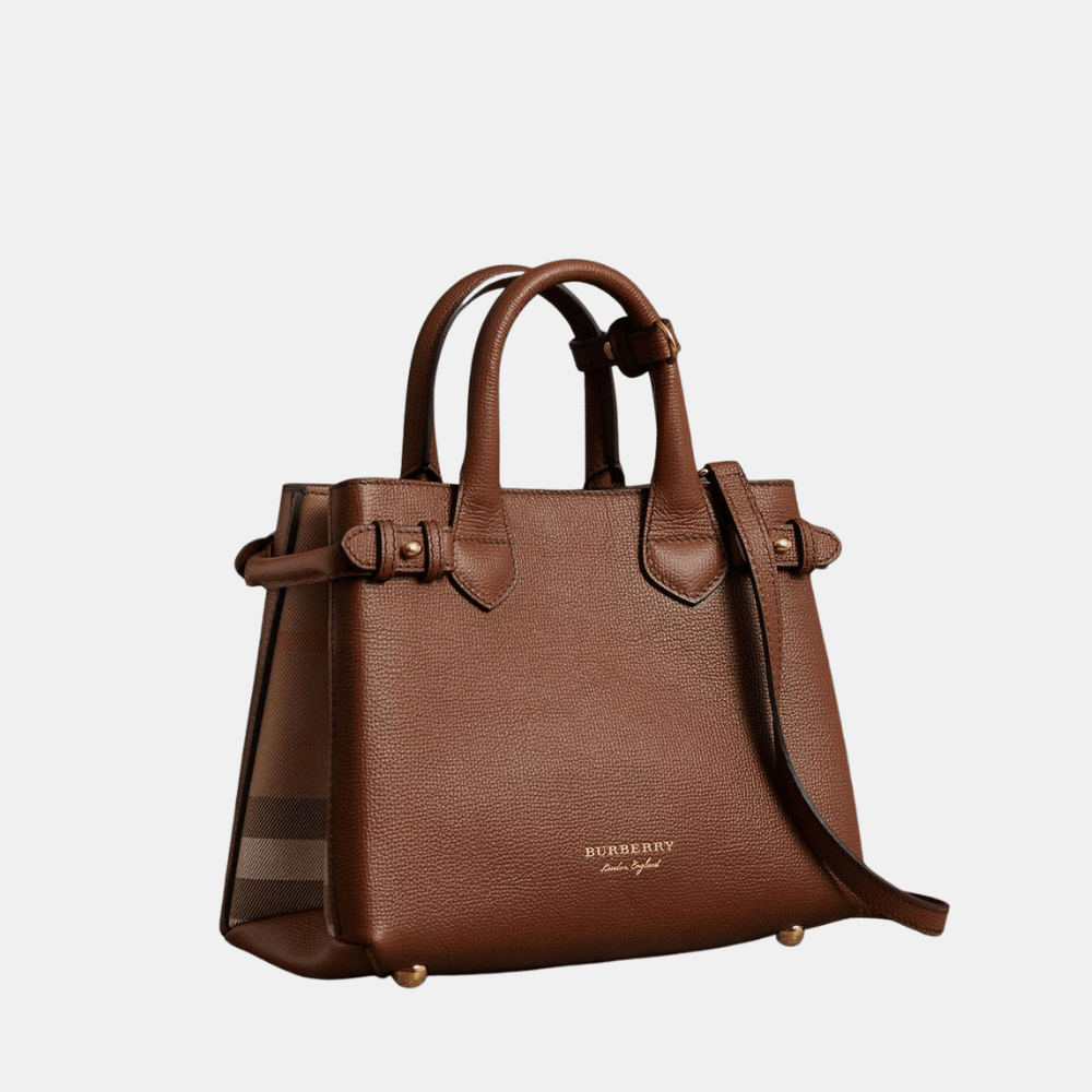 Burberry Brown Banner HandBag-3