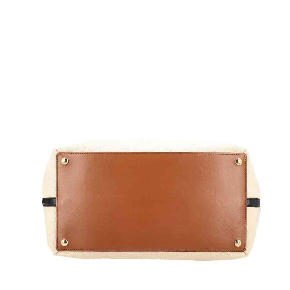 Burberry White Horseferry HandBag-4