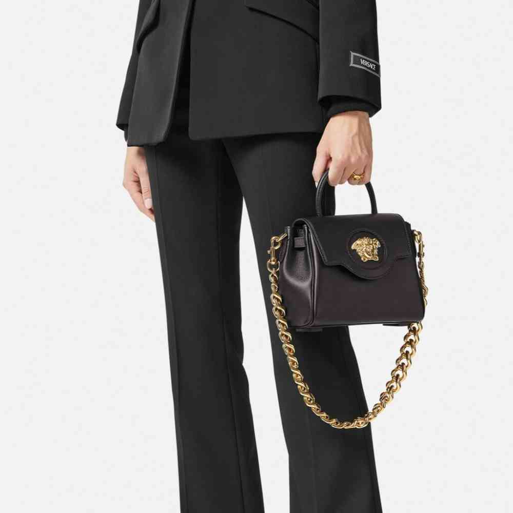 Versace La Medusa Black Handbag-3