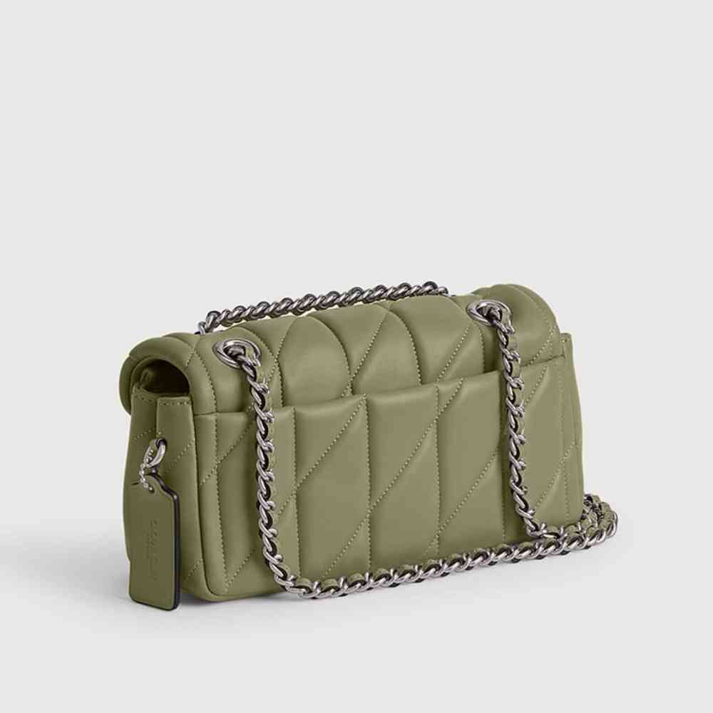 Coach Tabby 26 Quilted Green Sling Bag-2
