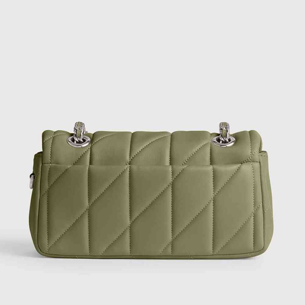 Coach Tabby 26 Quilted Green Sling Bag-1