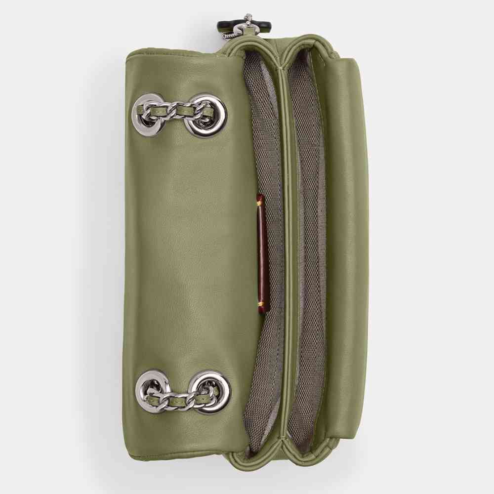 Coach Tabby 26 Quilted Green Sling Bag-3
