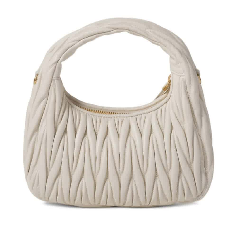 Miu Miu Wander Matlasse White Hobo Bag-1