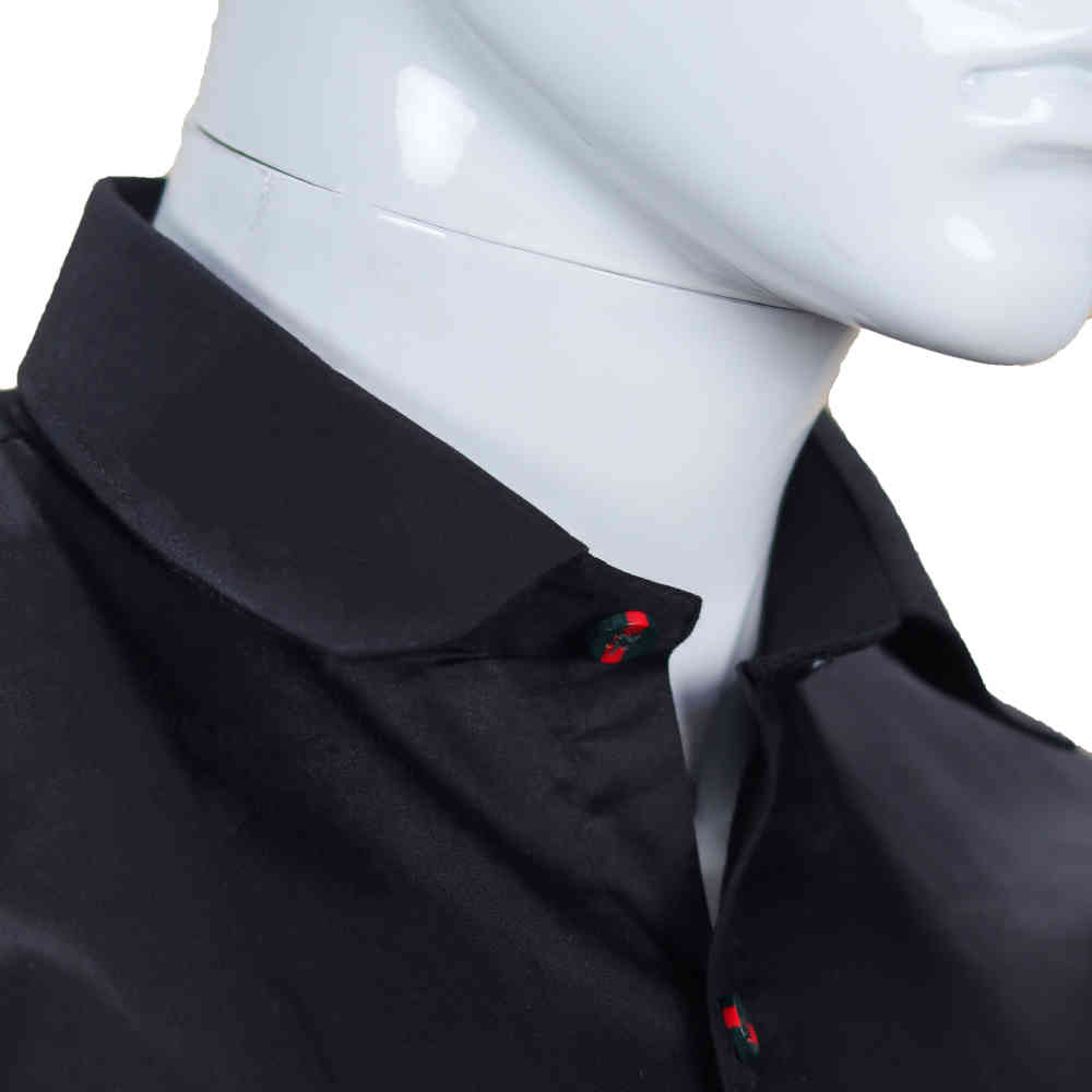 Gucci Embroidered logo Black Premium Luxury Shirt-4