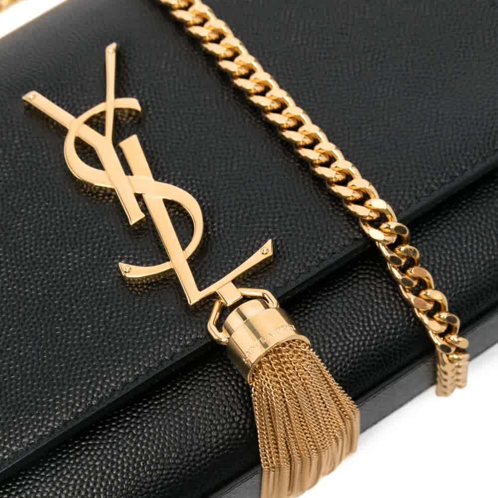 Saint Laurent Medium Black Chain Sling Bag-2