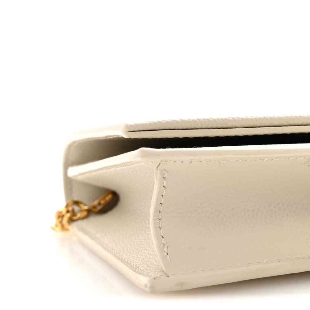 Saint Laurent Medium White Chain Sling Bag-5