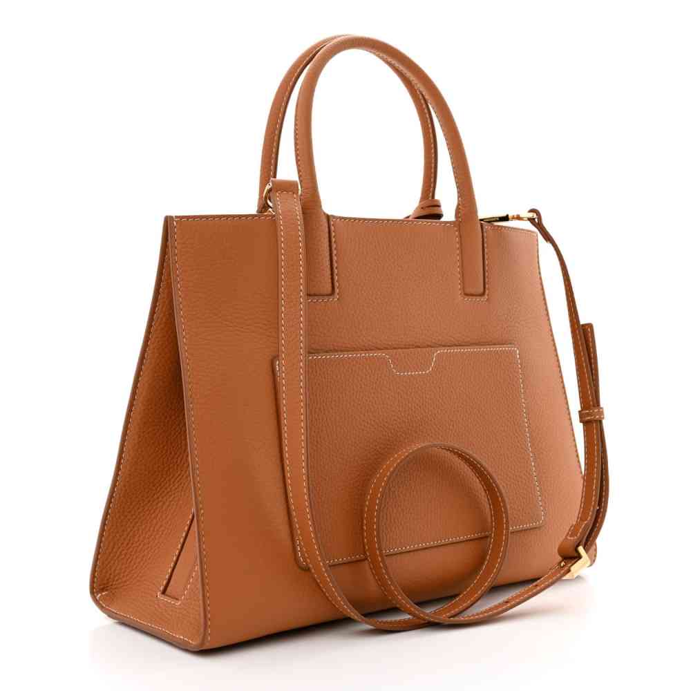 Burberry `tb` Brown mini tote Bag-1