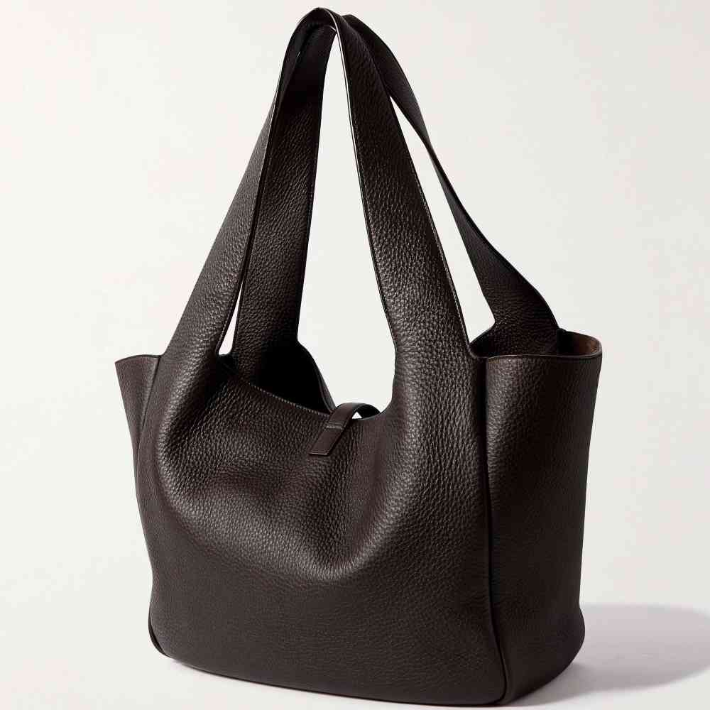 YSL Dark Brown Premium Quality Bucket Bag-1