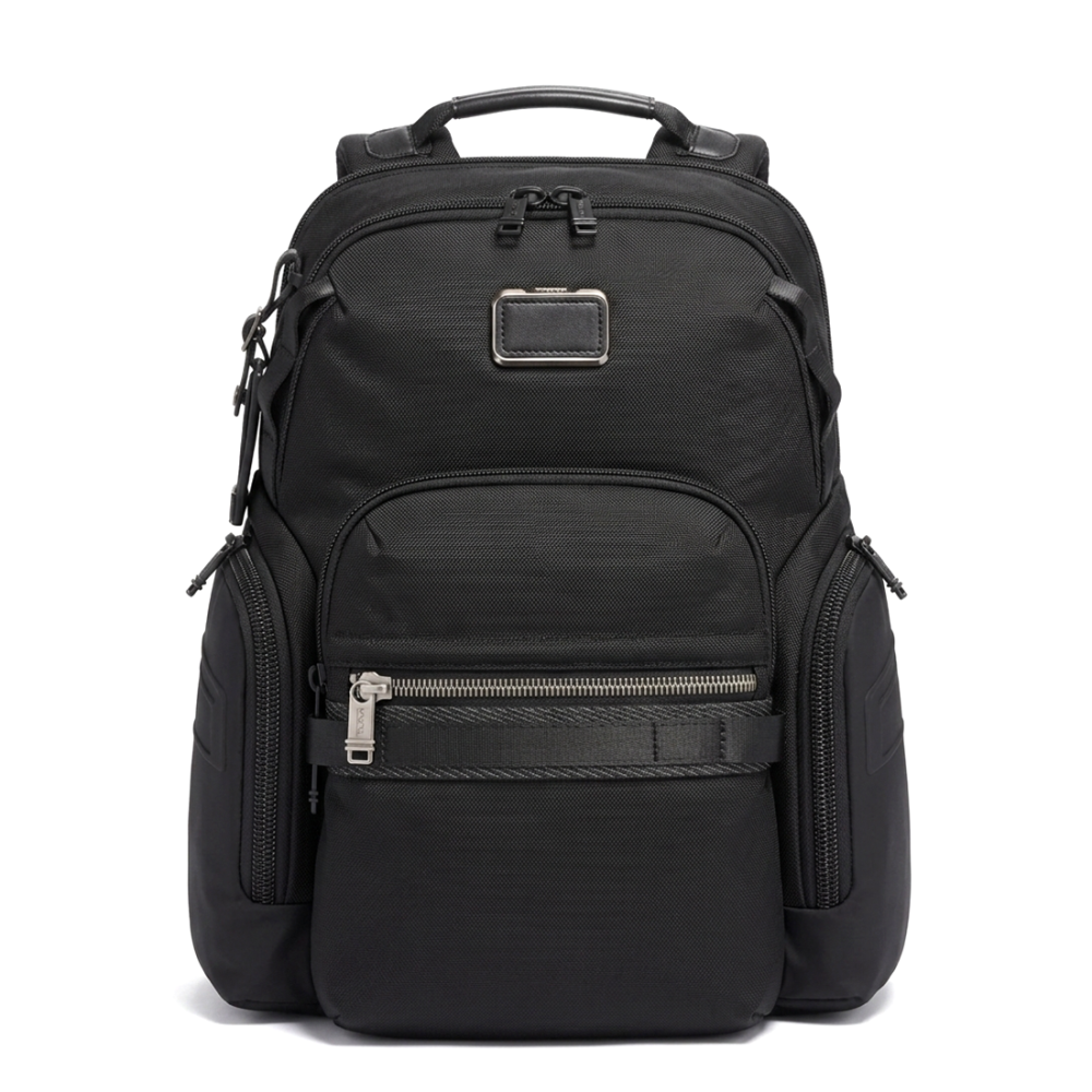 Tumi Alpha Bravo Navigation Black Backpack-thumb-0