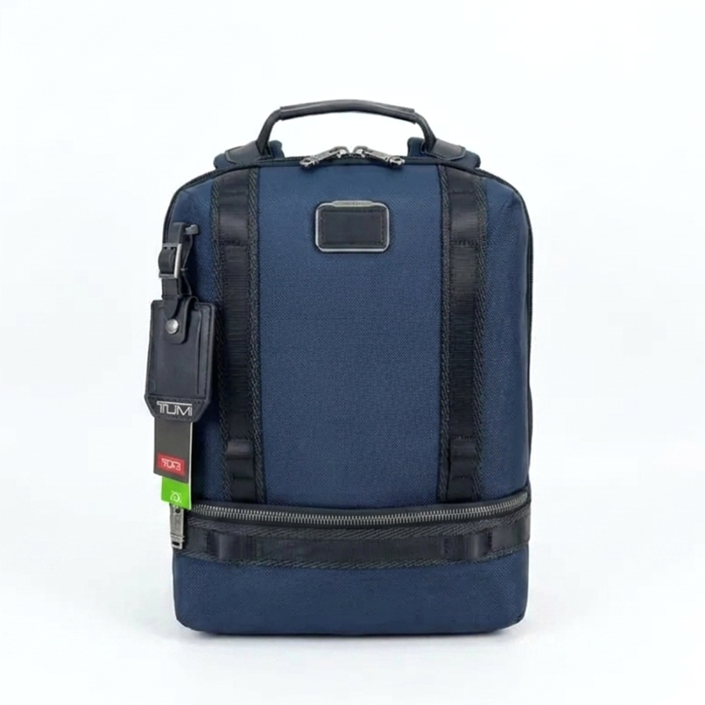 Blue Tumi Alpha Bravo Falcon Tactical Black Backpack