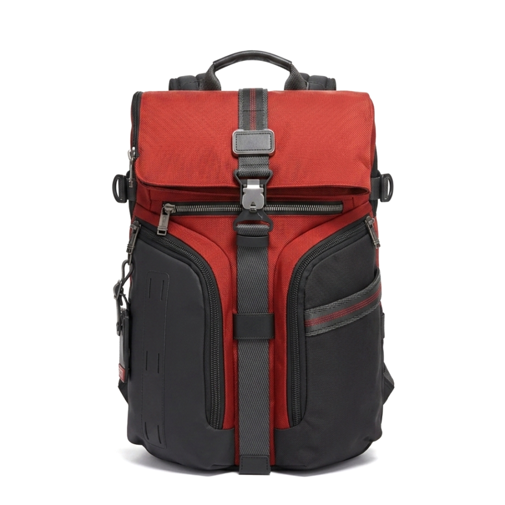 Tumi Alpha Bravo Logistics Flap Lid Orange Backpack-thumb-0