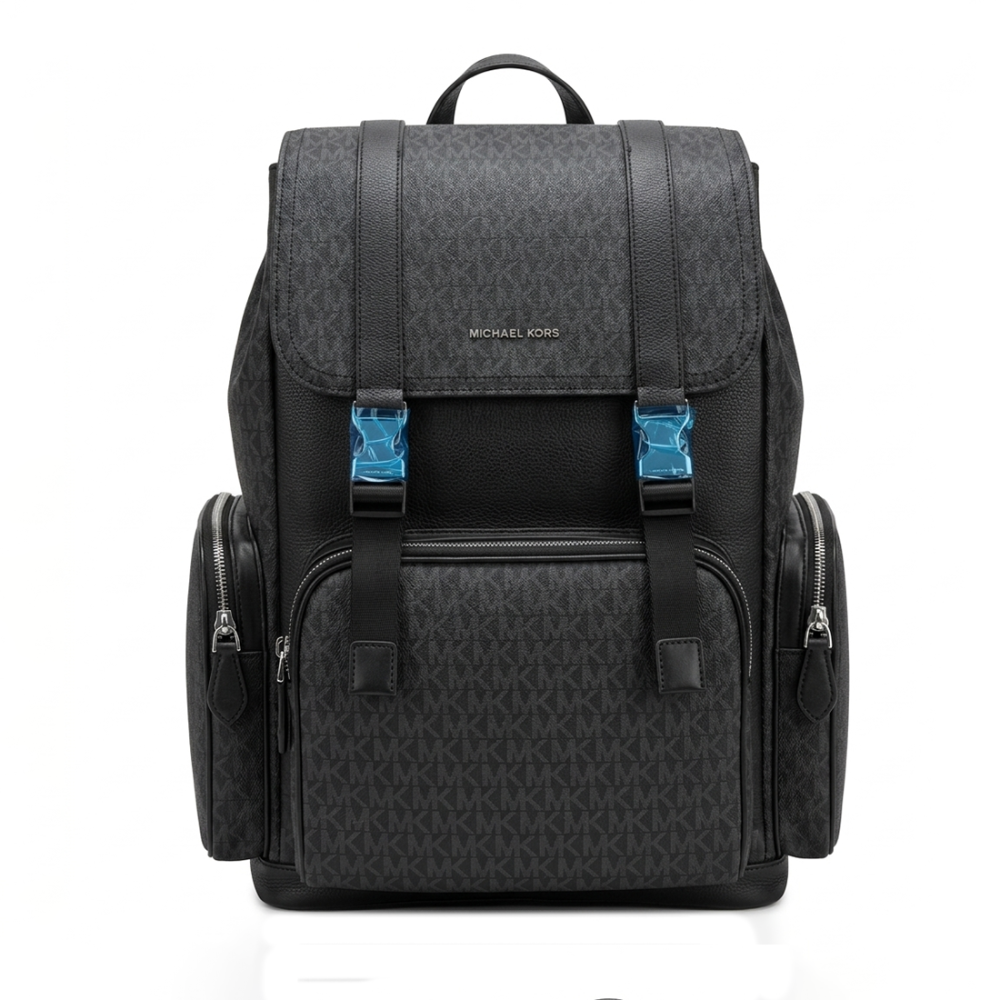 Michael Kors Black Backpack In Signature Canvas-thumb-0