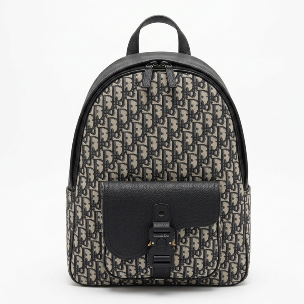 Dior Saddle Bag Black Premium Quality Backpack-thumb-0