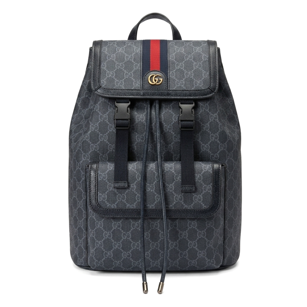 Gucci Black Ophidia GG Supreme Premium Backpack-thumb-0