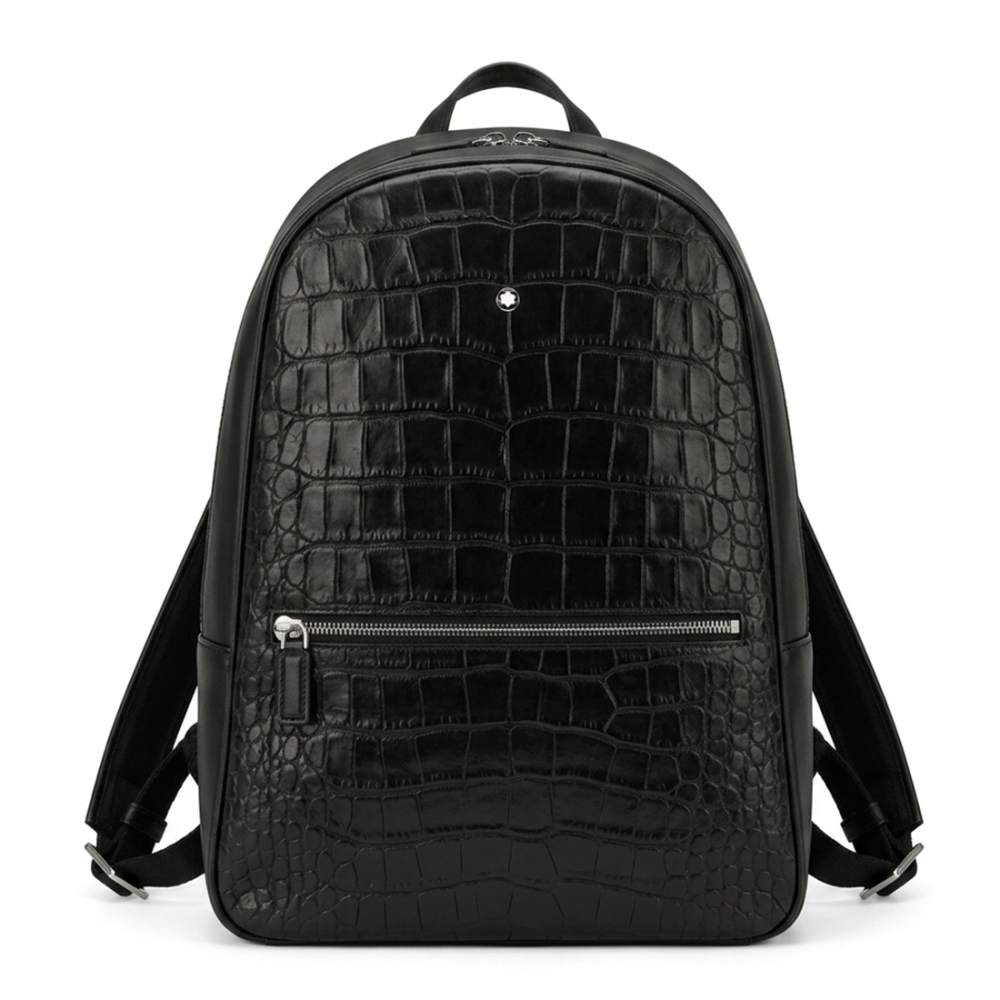 Black Montblanc Brown Premium Quality Backpack Bag