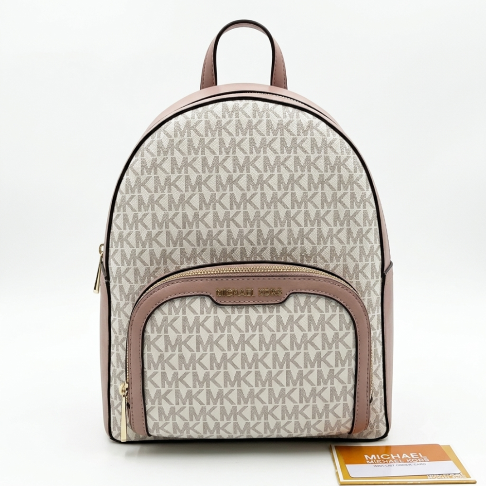 Michael Kors Jaycee White Backpack-thumb-0