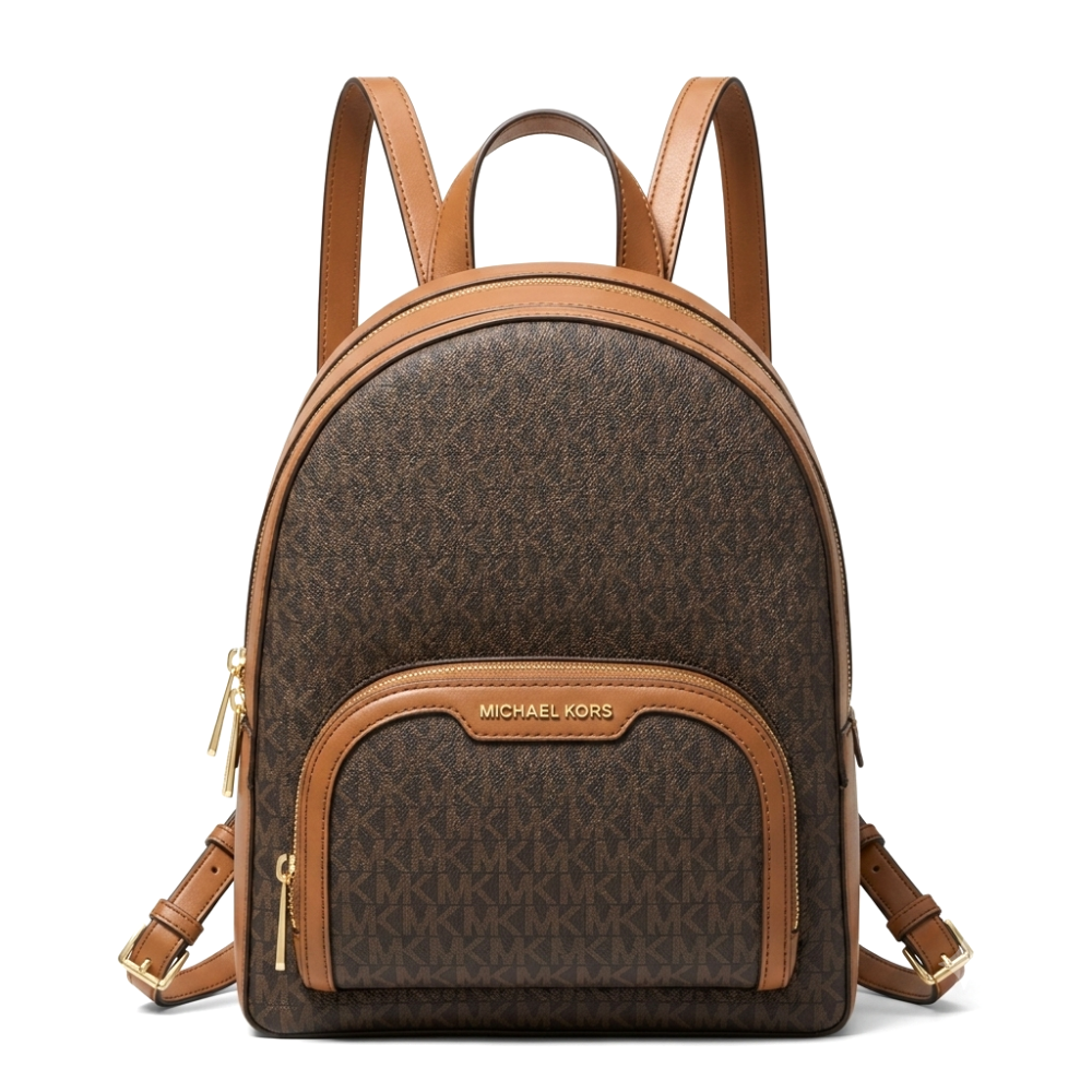 Michael Kors MK Jaycee Brown Backpack-thumb-0