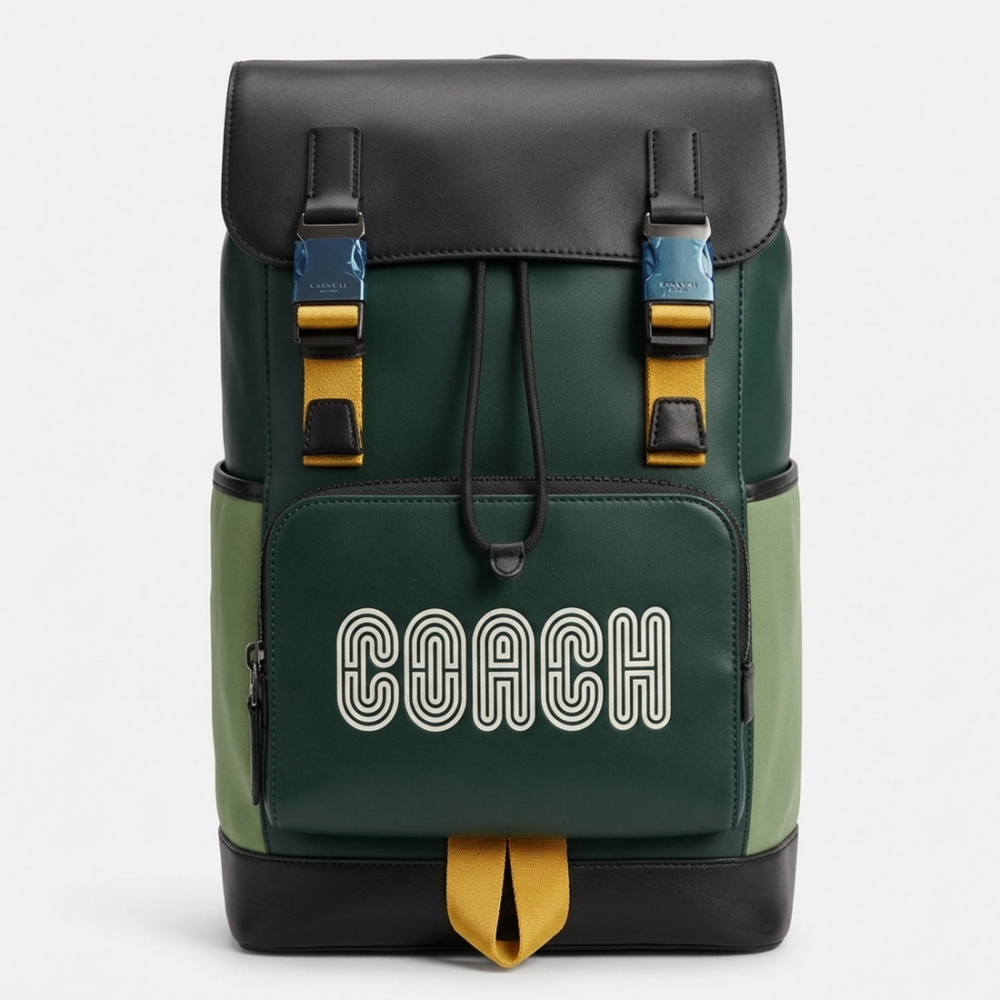 Coach Signature Green backpack-thumb-0