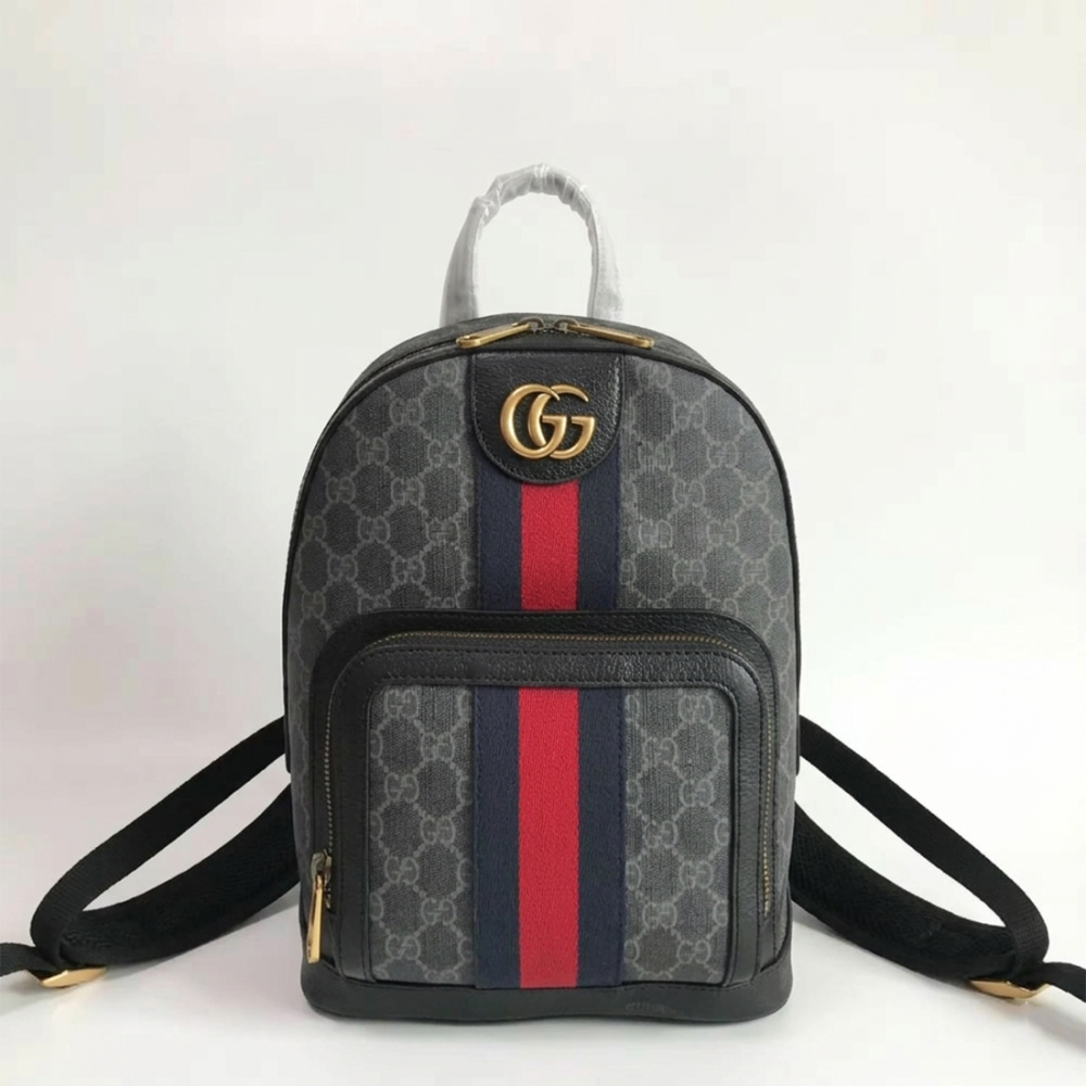 Black Gucci GG Ophidia Beige Backpack
