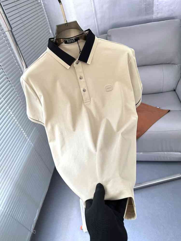 Cream Hugo Boss Brown Premium Quality Tees