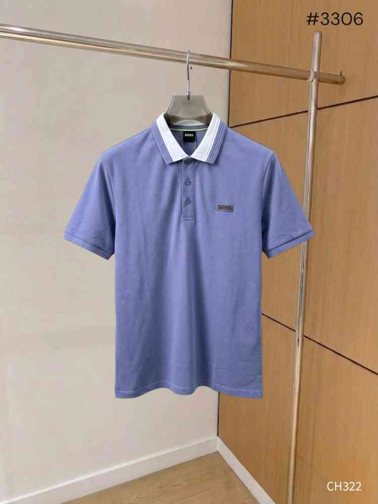 Blue Hugo Boss White Premium Quality Tees