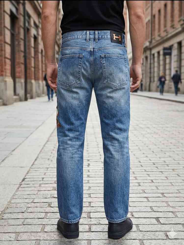 Hermes Blue Premium Quality Jeans-4