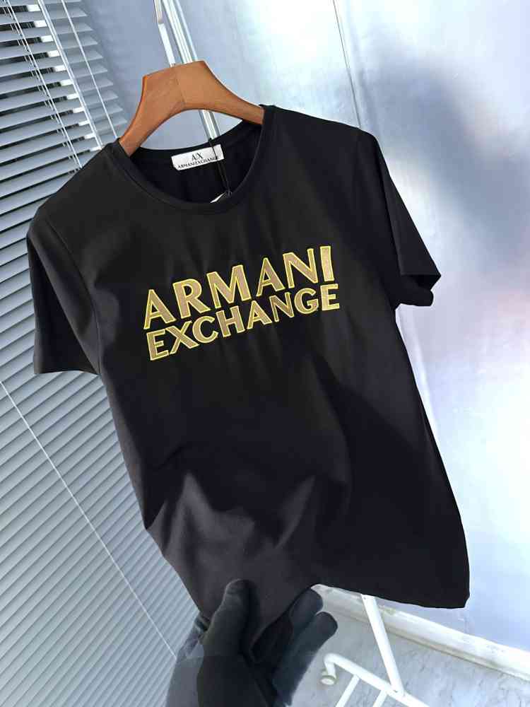 Armani Exchange Black Premium Quality Women T-shirt-thumb-1