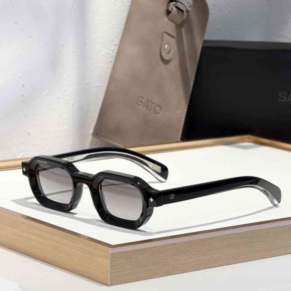 Black Sato Eyewear Almach Beige Sunglasses