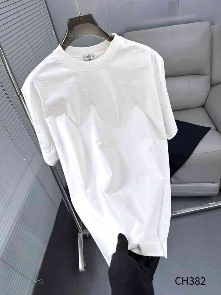 Burberry White Premium Exclusive Polo T-shirt-thumb-1