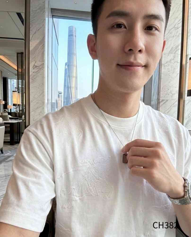 Burberry White Premium Exclusive Polo T-shirt-thumb-0