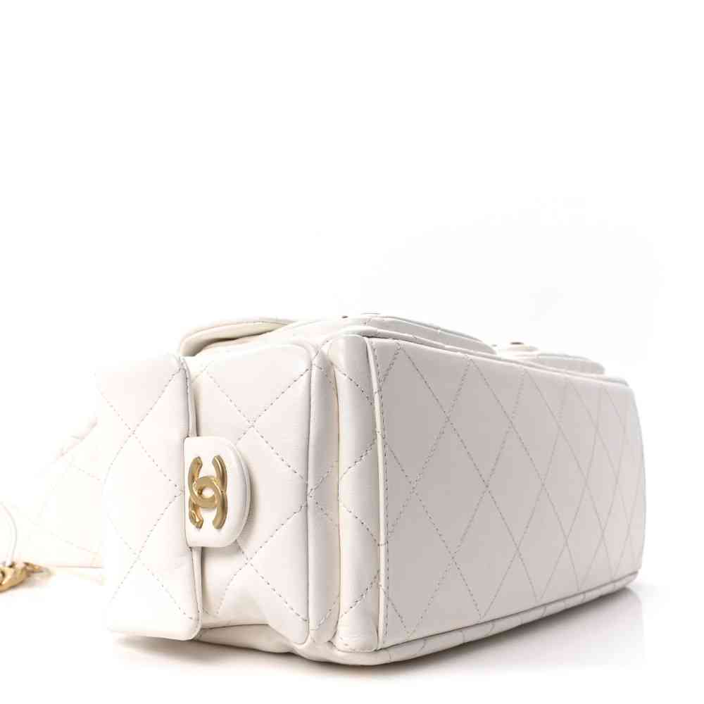 Chanel 25C White Premium Shoulder Bag-thumb-2