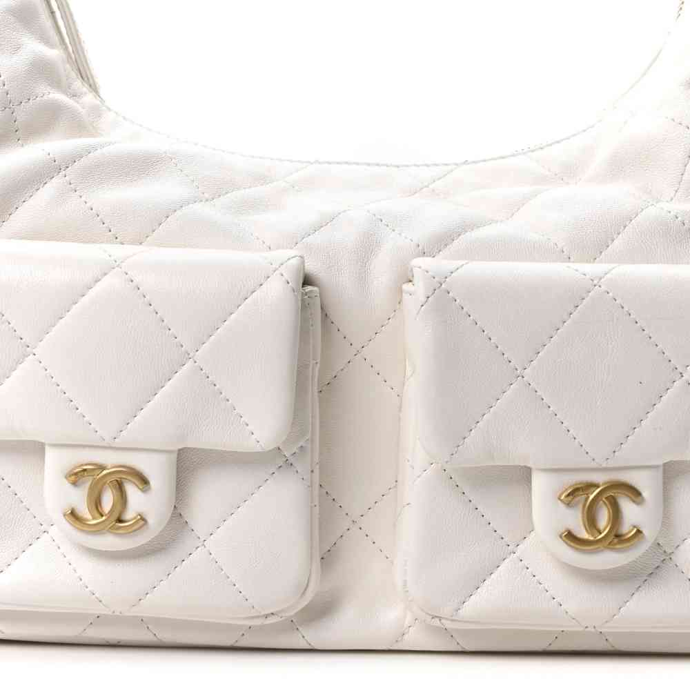 Chanel 25C White Premium Shoulder Bag-thumb-5
