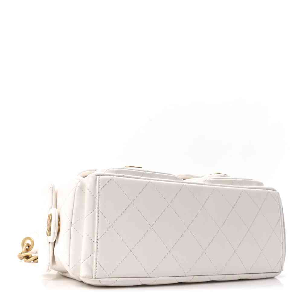 Chanel 25C White Premium Shoulder Bag-thumb-4