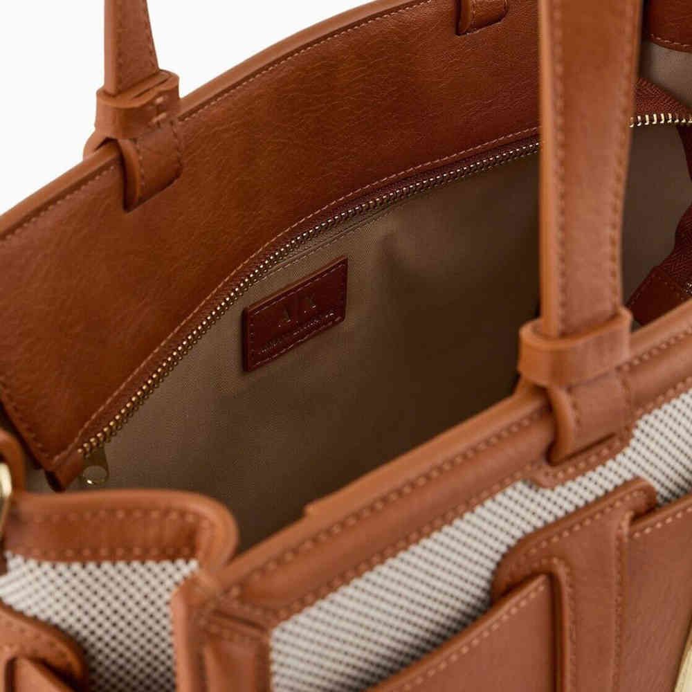 Armani Exchange Brown Susy Tote Bag-thumb-4