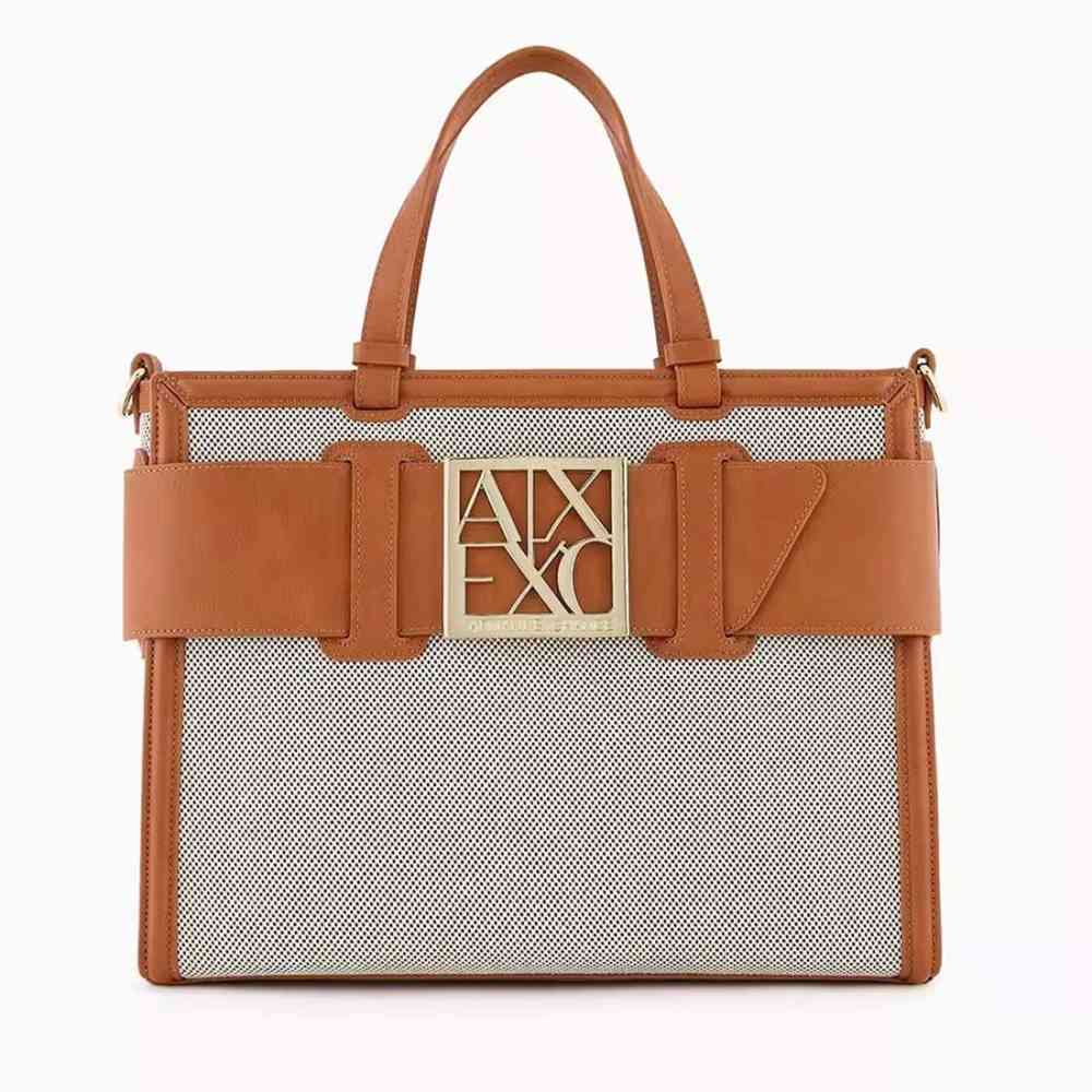 Armani Exchange Brown Susy Tote Bag-thumb-0