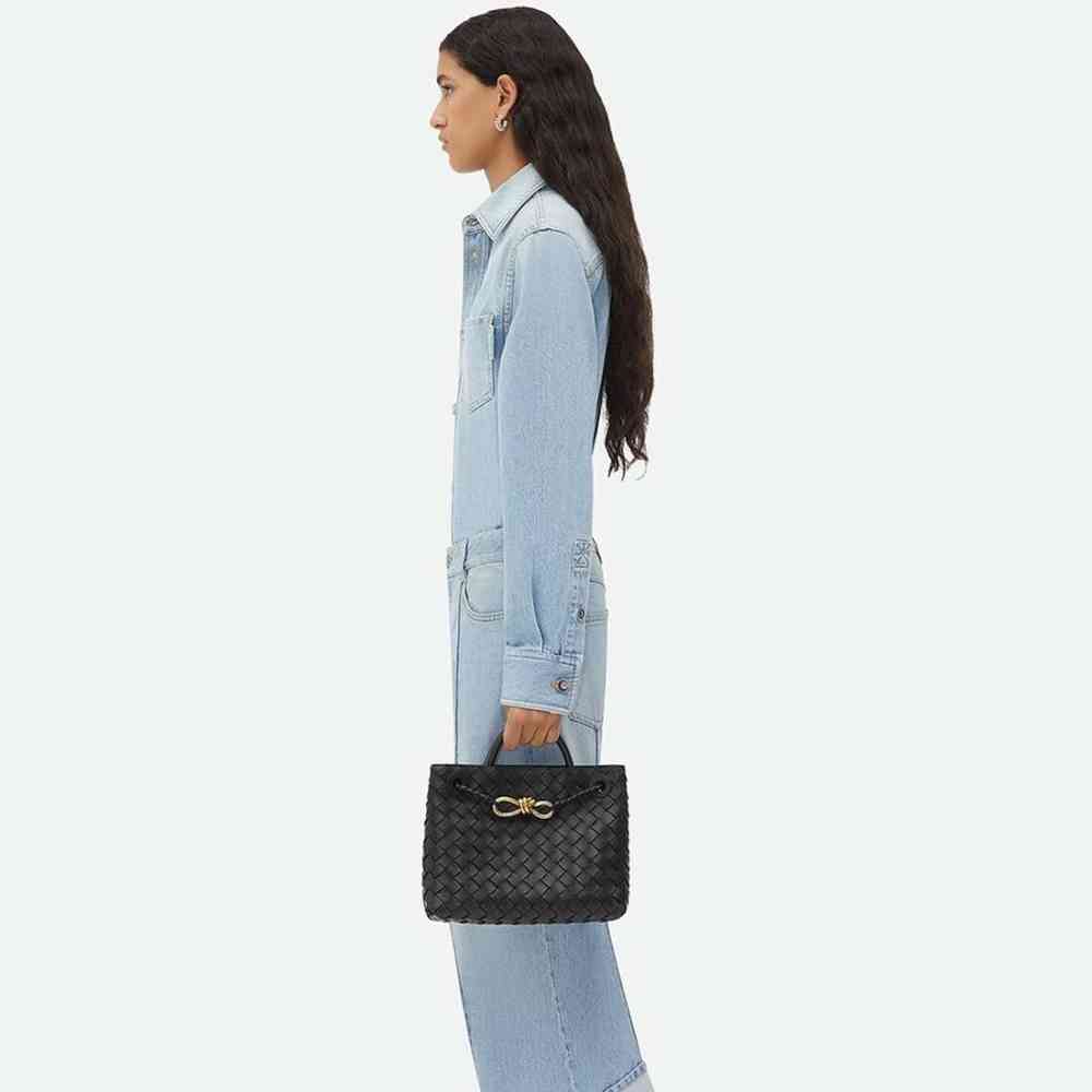 Bottega Veneta Andiamo Black Handbag-6
