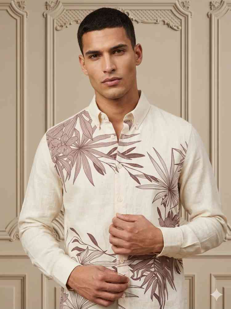 Zara Red Premium Qaulity Cotton Shirt-thumb-0