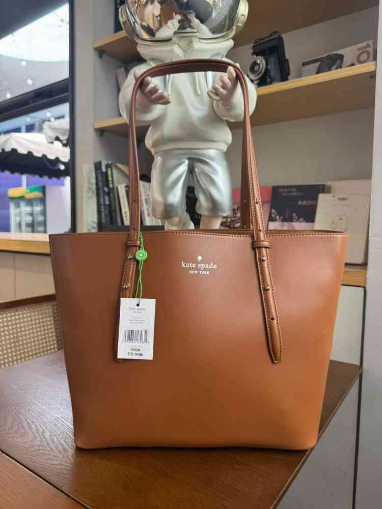 Brown Kate Spade Ella Puffy Medium Red Tote Bag