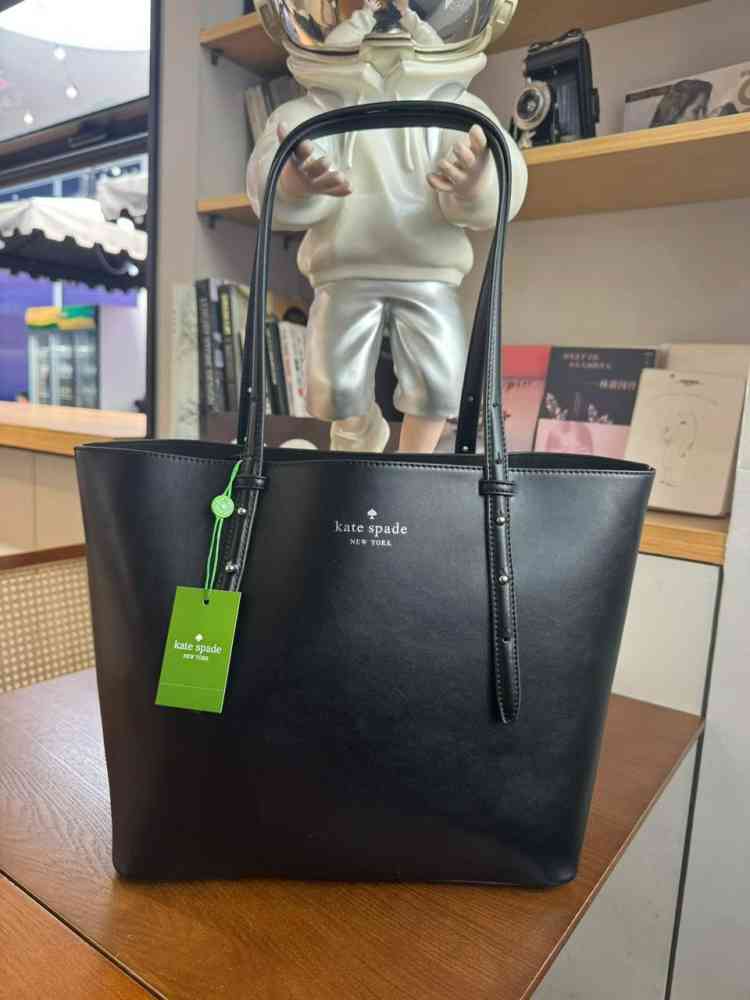 Black Kate Spade Ella Puffy Medium Red Tote Bag