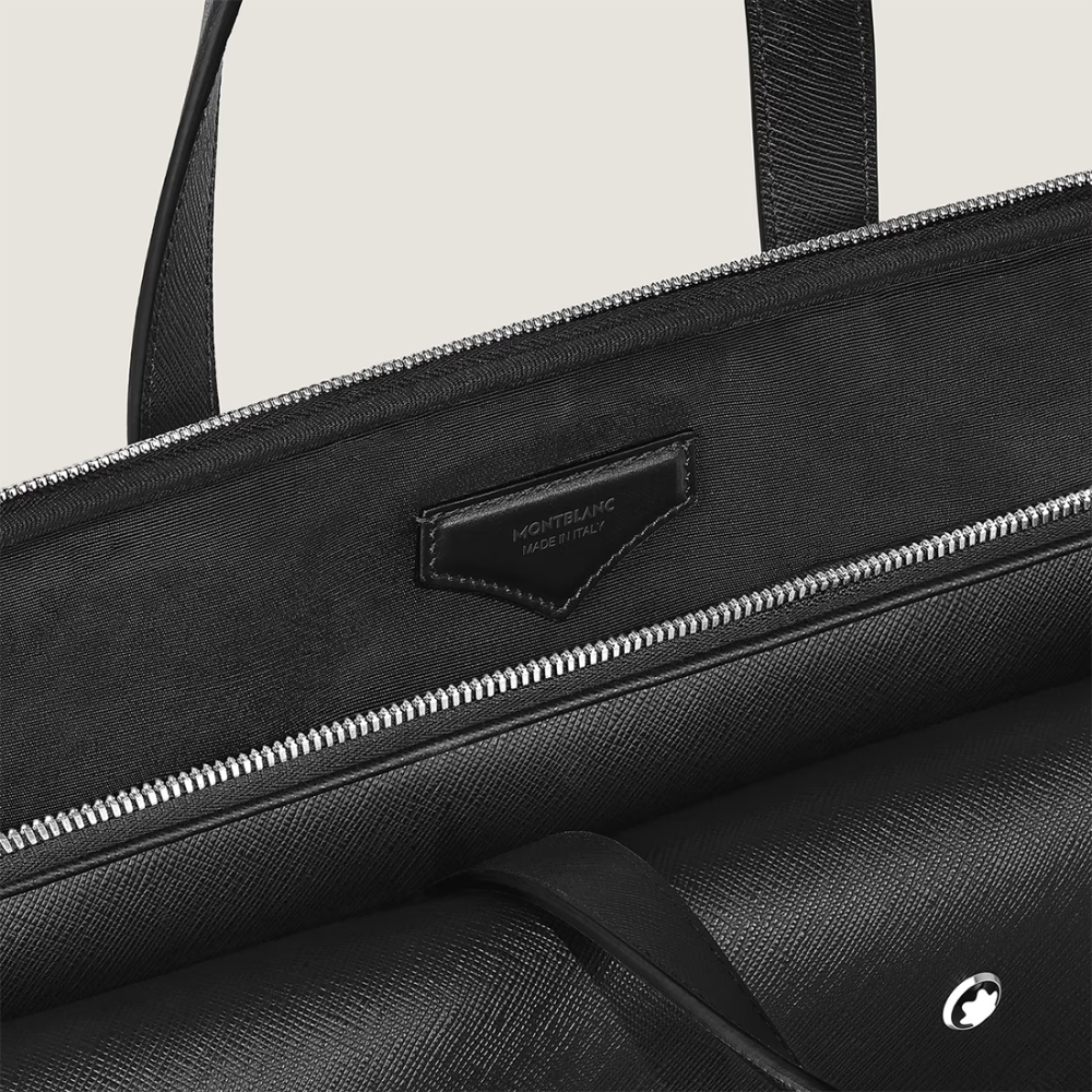 Montblanc Black Sartorial Leather Thin Briefcase-thumb-4