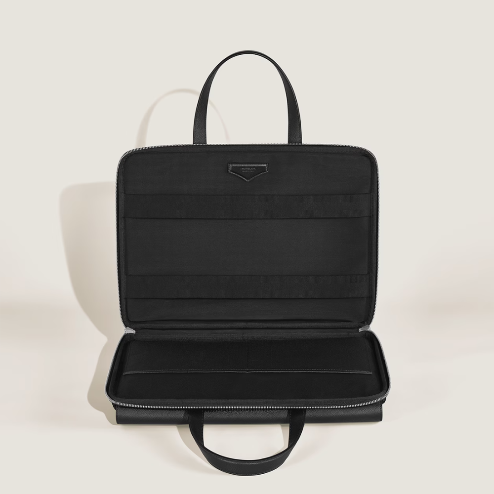 Montblanc Black Sartorial Leather Thin Briefcase-thumb-5