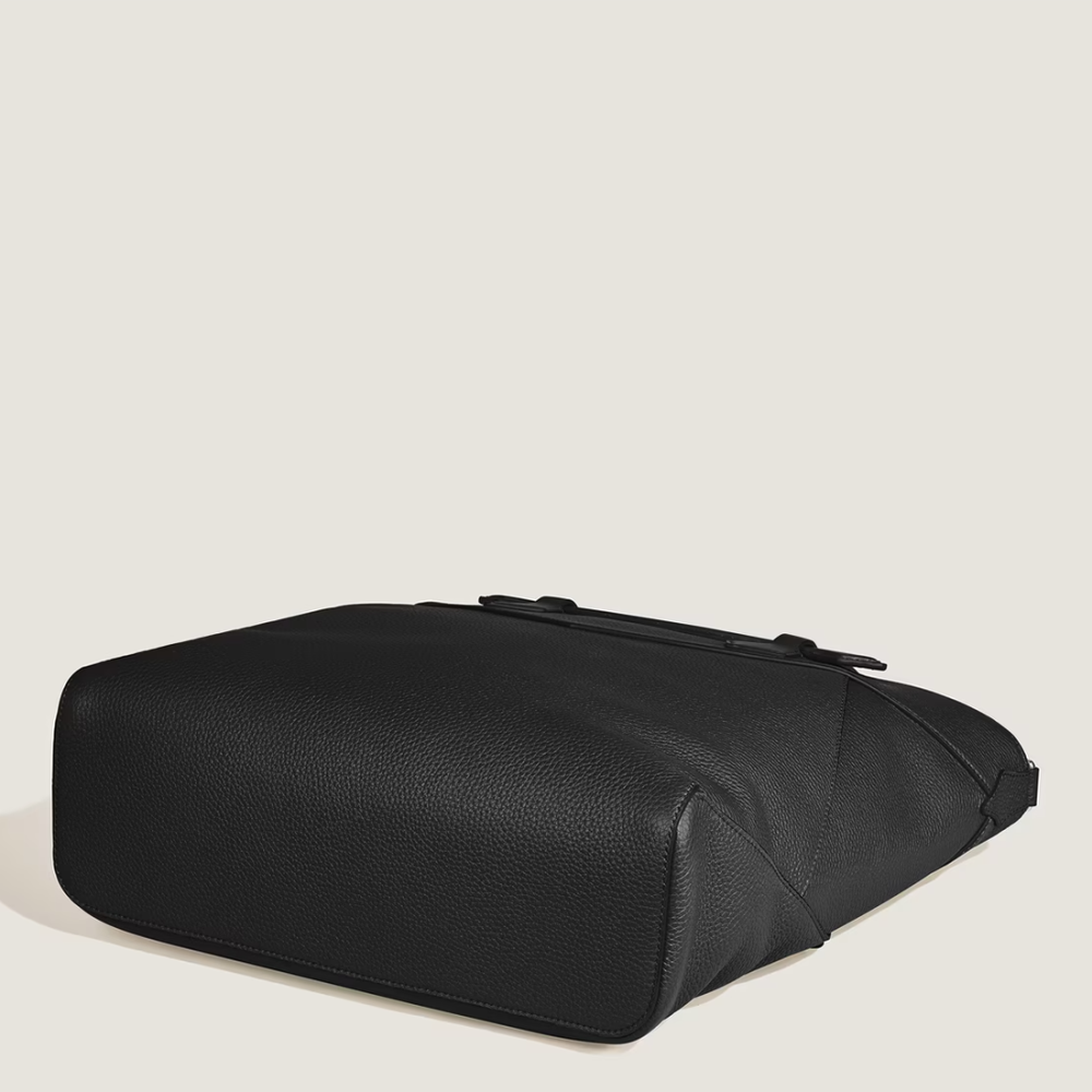 Montblanc Black Leather Envelope Tote Bag-thumb-3