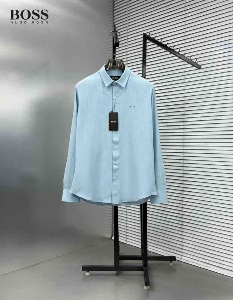 Sky Blue Hugo Boss Light Orange Premium Quality Shirt