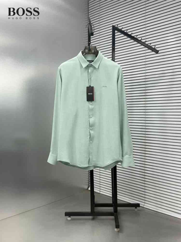 Mint Green Hugo Boss Light Orange Premium Quality Shirt