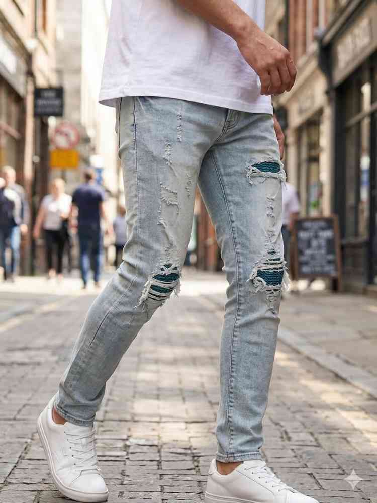 Amiri Premium Light Blue Quality Denim Jeans-thumb-0