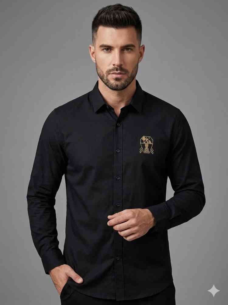 Black Brunnello Cucinelli Grey Premium Cotton Shirt